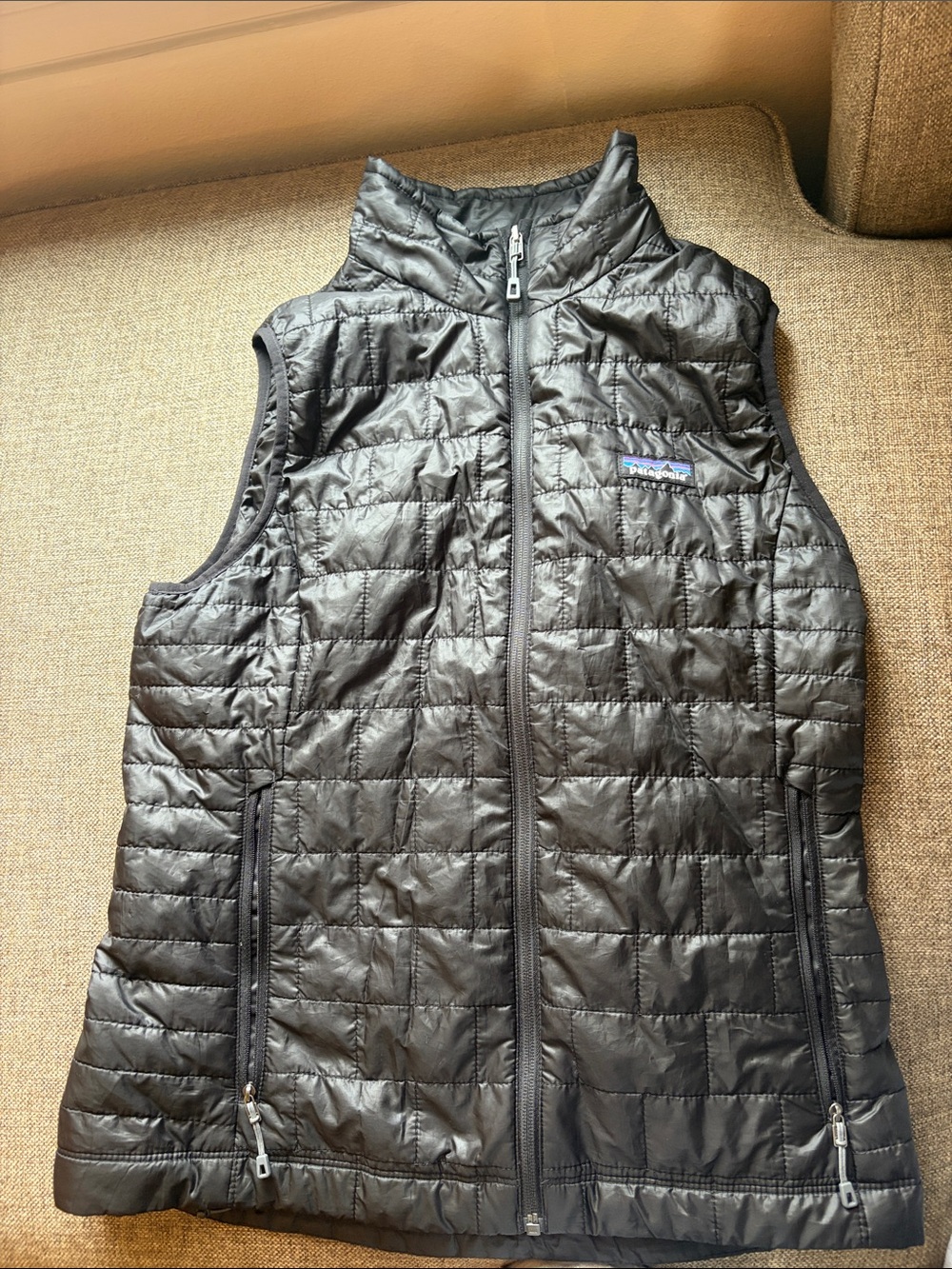 Patagonia Womens Black Quilted Down Vest